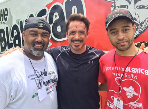 Robert Downey Jr., William Turner, Blaxican food truck Robert Downey Jr., William Turner, Blaxican food truck